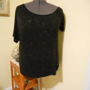 Torrid 1X Black Super Soft Knit Top 2 Sleeve Styles